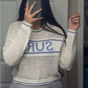 White and Blue Sweater